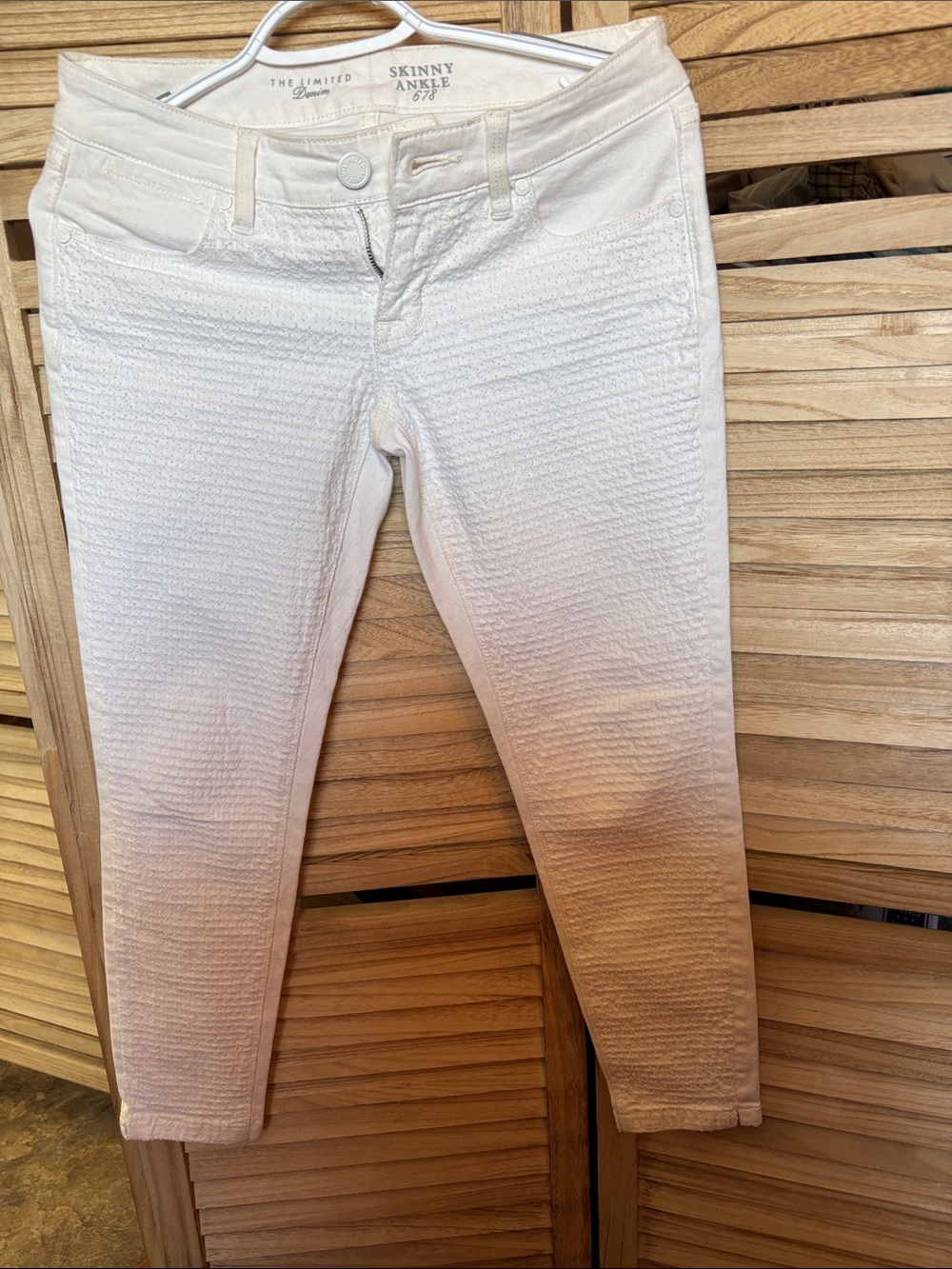The Limited Textured Skinny Ankle Jeans 0